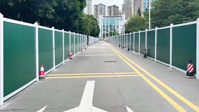市政标准绿色PVC围挡-惠州惠东县大岭街道PVC绿色围挡<