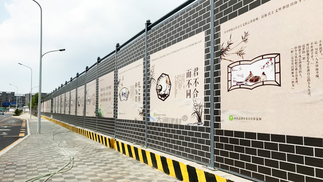 C类装配式镀锌钢结构围挡-深圳建筑工程施工外围围挡C款<