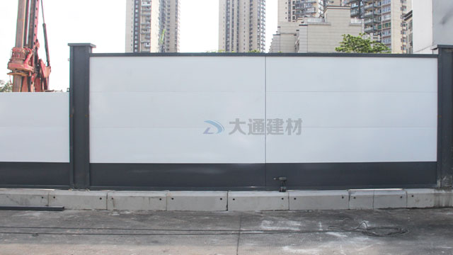惠州惠城区桥西街道施工装配式钢结构围挡实拍案例