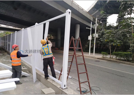 珠海PVC围挡-珠海市区建设工地施工PVC围挡工程<
